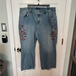 NWOT Talbots Simply Flattering Floral Jeans